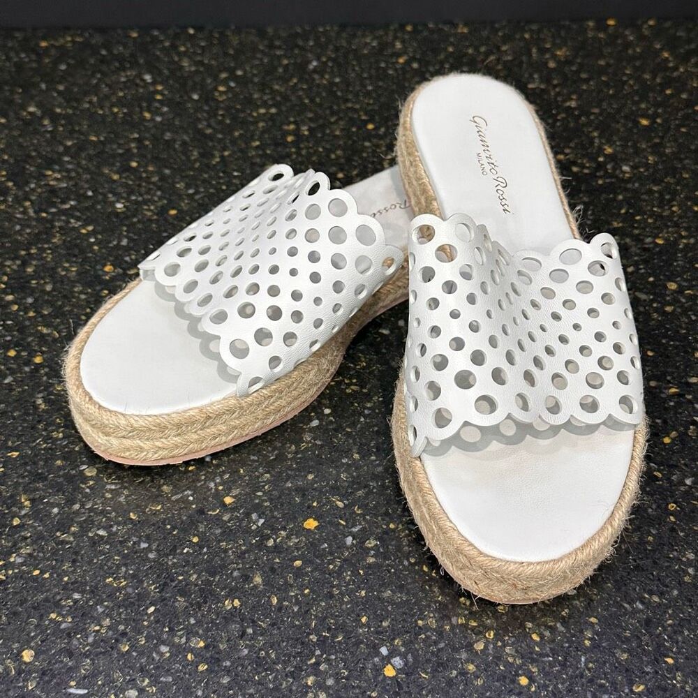 Gianvito Rossi Platform Espadrille Slides